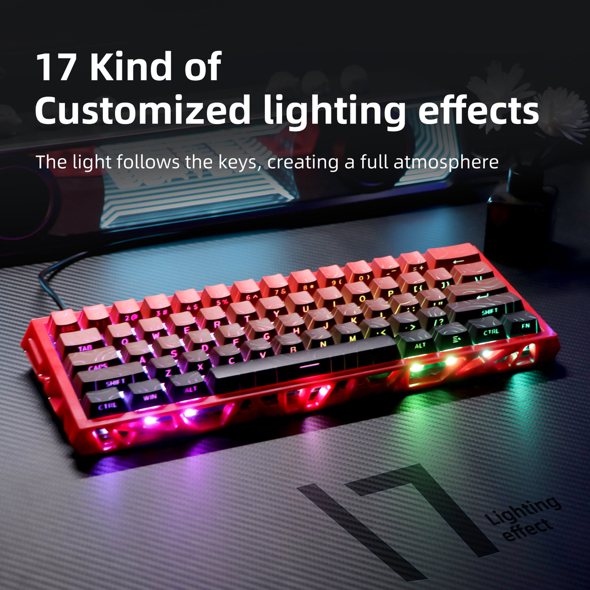 Hollow Single-Mode Mechanical Keyboard (NJ61)