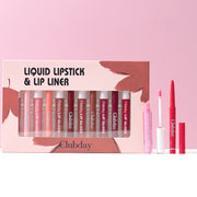 Durable Velvet Matte Lip Glaze Mist Surface Hook Line Lip Pen 6plus6 Combination Set Easy To Color Lipstick Pen