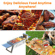 3-in-1 Foldable Charcoal Grill & Fire Pit