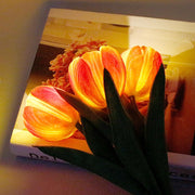 Tulip Lamp - LED Replica Tulip Table Lamp With Flower Vase For Desktop Decoration. Suitable For Home, Living Room, Desktop Decoration, Holiday Gifts, Atmosphere Decoration Lamps. Powered By USB