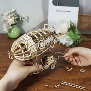 3D Wooden Puzzle Airship Model Kits For Adults Model Building Kit  Brain Teaser For Adults To Build Hand Craft Mechanical