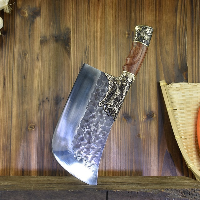 Hand-Forged Dual-Use Chef & Bone Chopping Knife