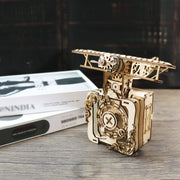 MUSIC PARK 3d Wooden Puzzle Punk Airplane Music Box You Are My Sunshine Handmade Assembly Model Kit Holidays Brthdays Christmas Gifts