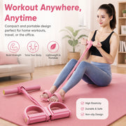 6-Tube Pedal Puller Resistance Rope, Foot Pedal Resistance Band, Yoga Elastic Exercise Bands, Stretching Slimming Training, Strength Exercise, Resistance Workout, Elast Compreh