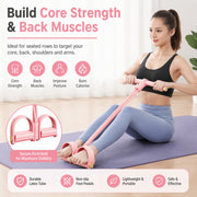 6-Tube Pedal Puller Resistance Rope, Foot Pedal Resistance Band, Yoga Elastic Exercise Bands, Stretching Slimming Training, Strength Exercise, Resistance Workout, Elast Compreh