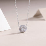 1Meet At This Moment - A Fashionable And Luxurious Diamond Jewelry Pendant Set With Moissanite S925 Sterling Silver And Platinum Plating Prohibit Tk Sales