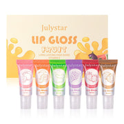 Vitamin E Moisturizing Fruit Flavored Transparent Lip Oil 6-pack Moisturizing And Moisturizing Lip Protection Lip Honey Set