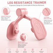 Thigh Stretch Inner Thigh Toner & Leg Exerciser For Women Men Home Workout Portable Fitness Equipment For Core Lower Body Strength Training