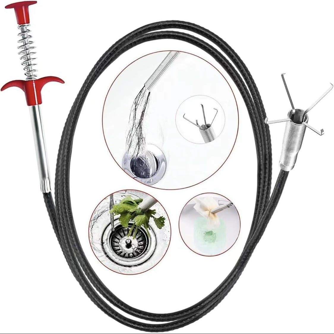 Drain Clog Remover Spring Snake Tool