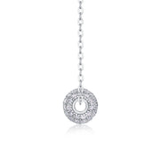 1Meet At This Moment - A Fashionable And Luxurious Diamond Jewelry Pendant Set With Moissanite S925 Sterling Silver And Platinum Plating Prohibit Tk Sales