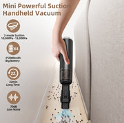 CHUBOOR P16 Suction & Blowing Vacuum Cleaner HEPA Filter, Car Vacuum Cleaner With 15000PA Strong Suction, 8000mAh Battery, Working Time 20-25 Minutes. Comes With 6 Nozzles And 1 Extra HEPA Filter As G