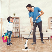 1Pc Electric Spin Scrubber Cordless Rechargeable Telescopic Cleaning Brush 8 Replaceable Heads 2 Speed Adjustable Extension Arm Bathroom Tub Tile Floor