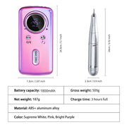 Professional Electric Nail Drill, 45000RPM Cordless Nail File Drill With 6 Drills, LCD Display, Nail File Machine For Removing Acrylic Gel Nails, Nail Salon Equipment, Rechargeable