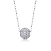 1Meet At This Moment - A Fashionable And Luxurious Diamond Jewelry Pendant Set With Moissanite S925 Sterling Silver And Platinum Plating Prohibit Tk Sales
