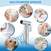 Handheld Bidet Sprayer For Toilet, Jet Sprayer For Toilet Muslim Shower, Adjustable Cloth Diaper Sprayer Bidets Attachment For Toilet, Toilet Bidet Sprayer With Bidet Hose For Feminine Wash