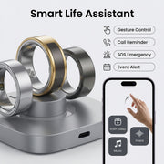 Smart Ring Health Tracker Fitness Ring Heart Rate Blood Oxygen Sleep Monitor Smart Ring For Men Women