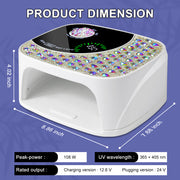 Professional UV LED Nail Lamp For Gel Nails, Cordless Nail Lamp Rechargeable Nail Dryer For Gel Polish, UV Curing Light With 4 Timer & Automatic Sensor, UV Light Lamp For Nail Art Salon At Home