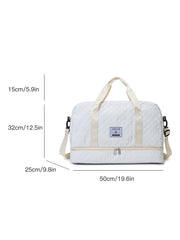 Multi-Functional Crossbody Gym Bag - Dry-Wet Separation, Large Capacity For Travel, Workout & Business Trips - Waterproof Sports Duffle Backpack