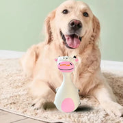 4pcs Cute Latex Dog Chew Toys With Sound, Interactive Biting Toys For Dental Health, Puppy Teething Pet Supplies