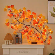9.52FT  144 LED Autumn Decorative Lights, Home USB-powered Waterproof Autumn Wreath, Suitable For Indoor And Outdoor Decoration During Halloween And Thanksgiving