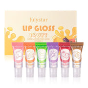 Vitamin E Moisturizing Fruit Flavored Transparent Lip Oil 6-pack Moisturizing And Moisturizing Lip Protection Lip Honey Set