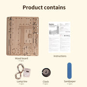 Sales Are Prohibited On The TEMU And SHEIN -MUSIC PARK 3D Wooden Puzzle Big Ben Model Kits Desktop Clock DIY Building Blocks Creative Gift Home Decor For Family Unique Christmas Gift