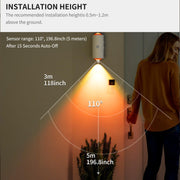 4pcs Rechargeable LED Night Light Wall Lamp Commercial StrobeLight Multi-color Mode Dimmable Indoor Light Magnetic StepLight For Entryway Bedside Desk Closet Bedside Lamp