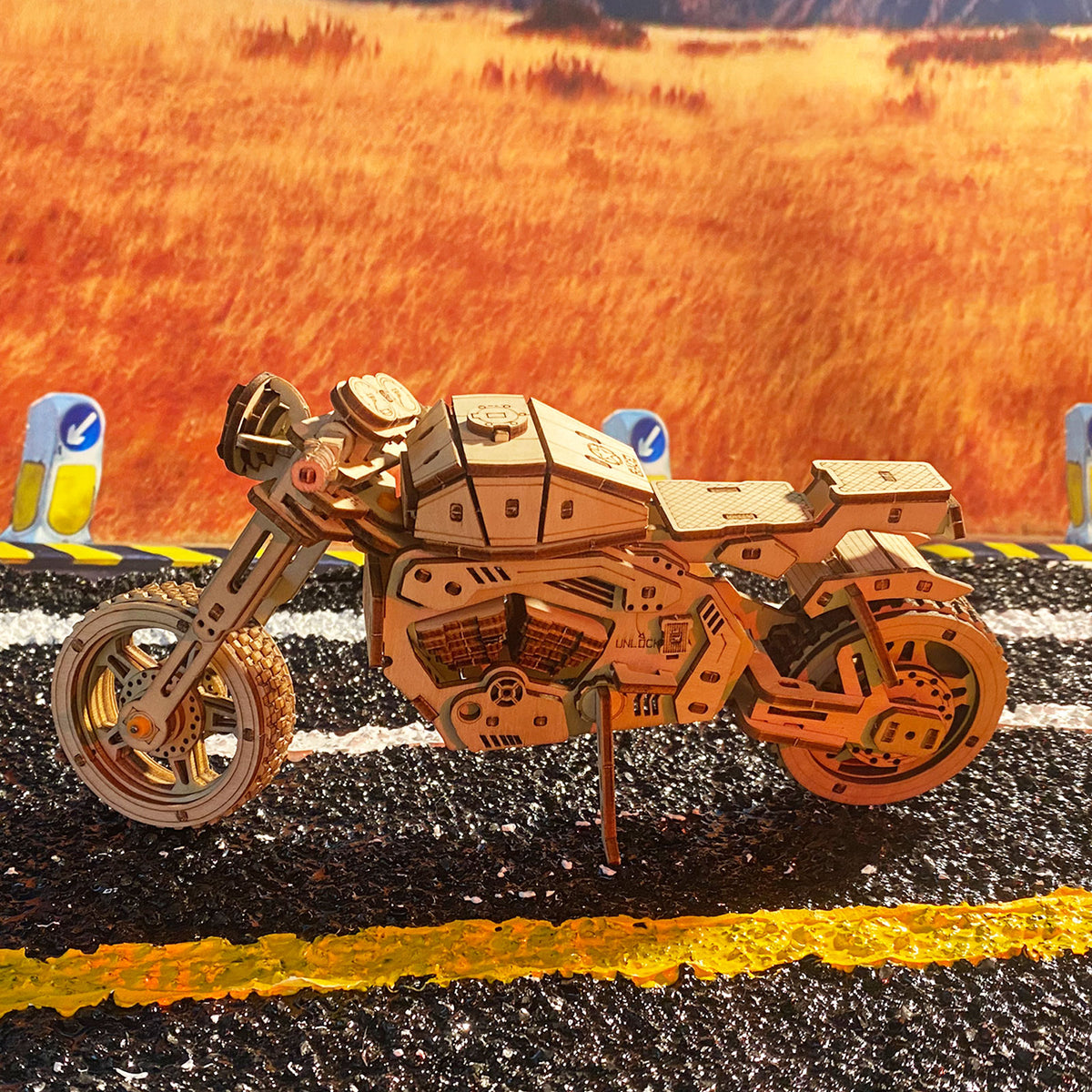 3D Wooden Puzzle Motorcycle Model Kits To Build Wooden Construction Handmade Craft Unique Gift Christmas