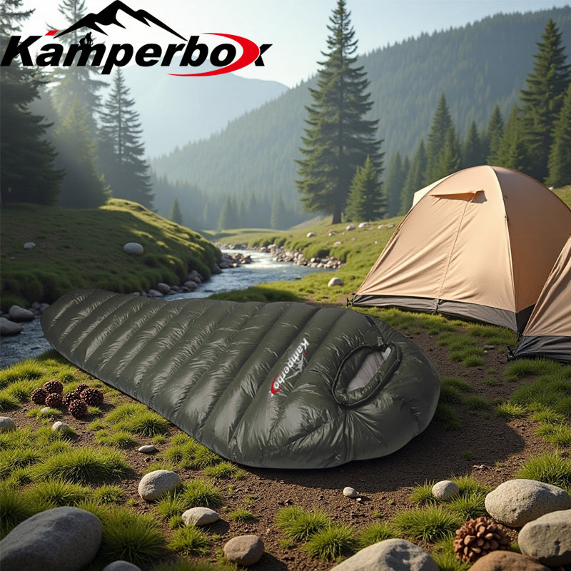 Kamperbox Cold Temperature Winter Sleeping Bag Down Sleeping Bag Winter Camping Sleeping Bag