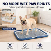 Dog Potty Tray With Removable Grating, Leak-Proof Indoor Dog Toilet For Puppy Training