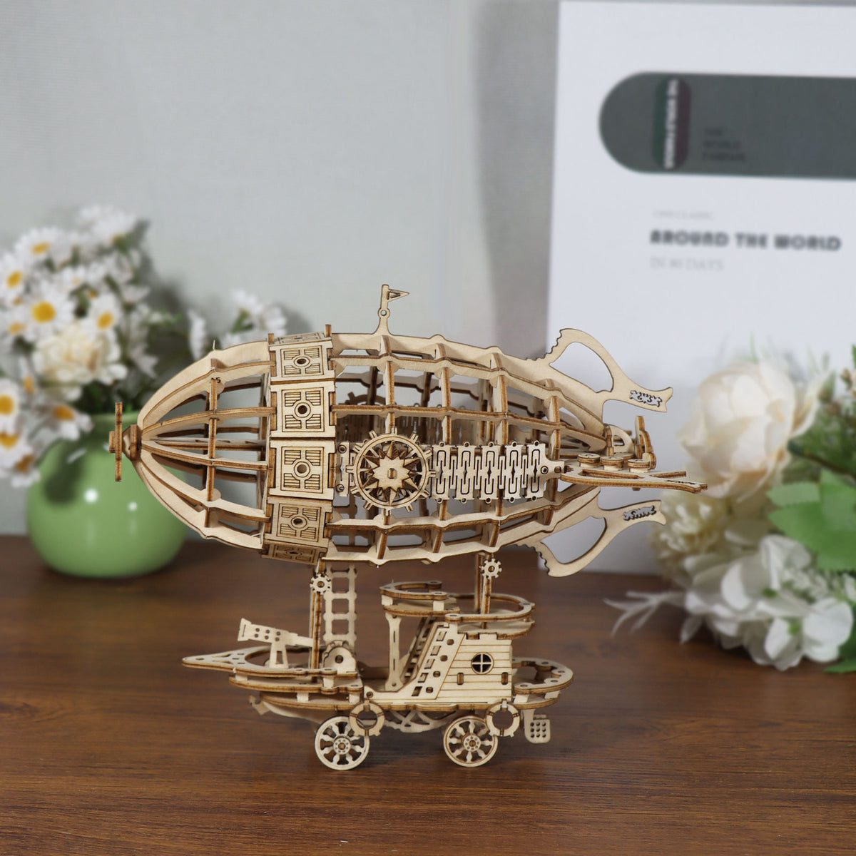 3D Wooden Puzzle Airship Model Kits For Adults Model Building Kit  Brain Teaser For Adults To Build Hand Craft Mechanical