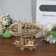 3D Wooden Puzzle Airship Model Kits For Adults Model Building Kit  Brain Teaser For Adults To Build Hand Craft Mechanical