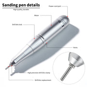 Professional Electric Nail Drill, 45000RPM Cordless Nail File Drill With 6 Drills, LCD Display, Nail File Machine For Removing Acrylic Gel Nails, Nail Salon Equipment, Rechargeable